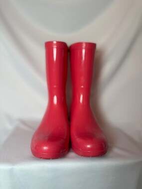 UGG Kids Raana Diva Pink Waterproof Rubber Rain Boots Size 1